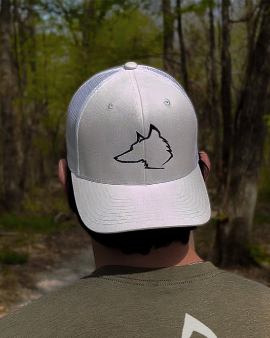 Shepherd Mark Snapback Hat - White/Black